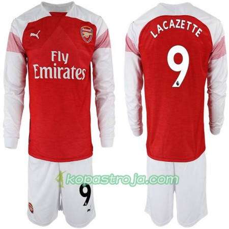 Billiga Fotbollströjor Arsenal Alexandre Lacazette 9 Barn Hemma tröja 2018/19 Långärmad